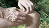 Two-handed superficial grooming